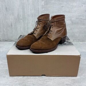 Ranch Road Armstrong Country Packer Boots Mens 8D Brown Leather Suede Heritage